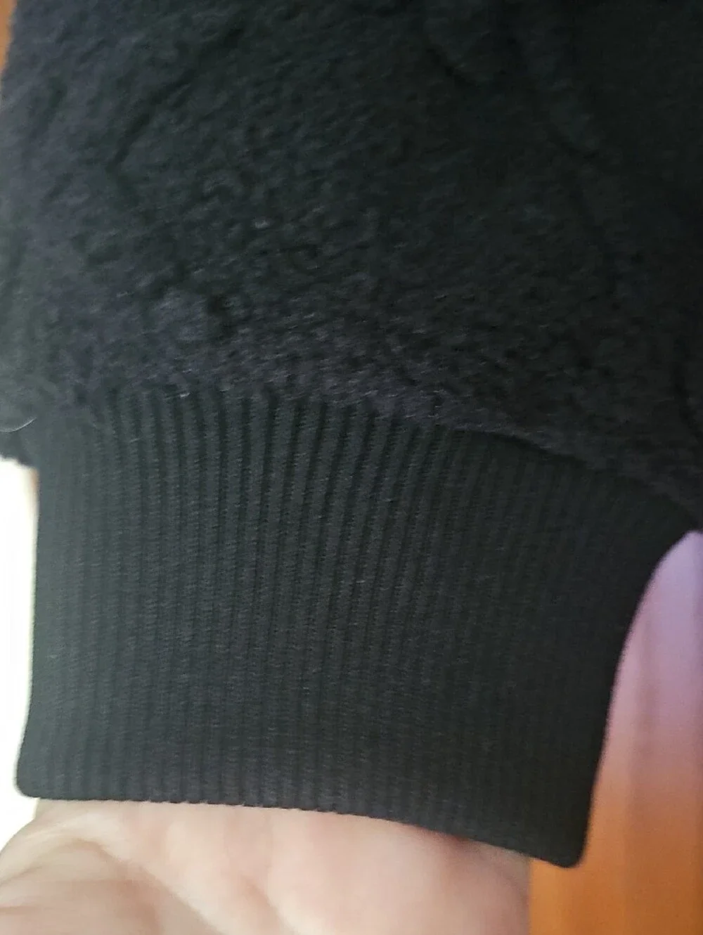 Michael Kors Black Logo Jacquard Sherpa Jacket